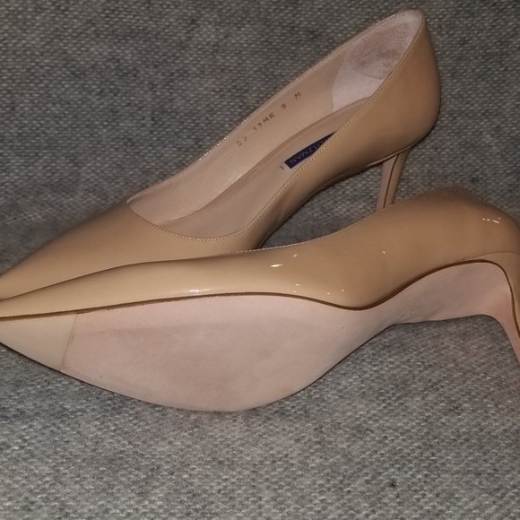 Stuart Weitzman Pump shoe beige/nude leather 9 new - Picture 7 of 16